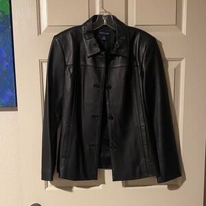 Ann Taylor Women's Black Leather Jacket